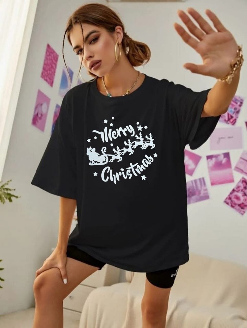 футболка оверсайз новогодняя,футболка оверсайз,футболка женская оверсайз,белая футболка оверсайз,футболка оверсайз хлопок