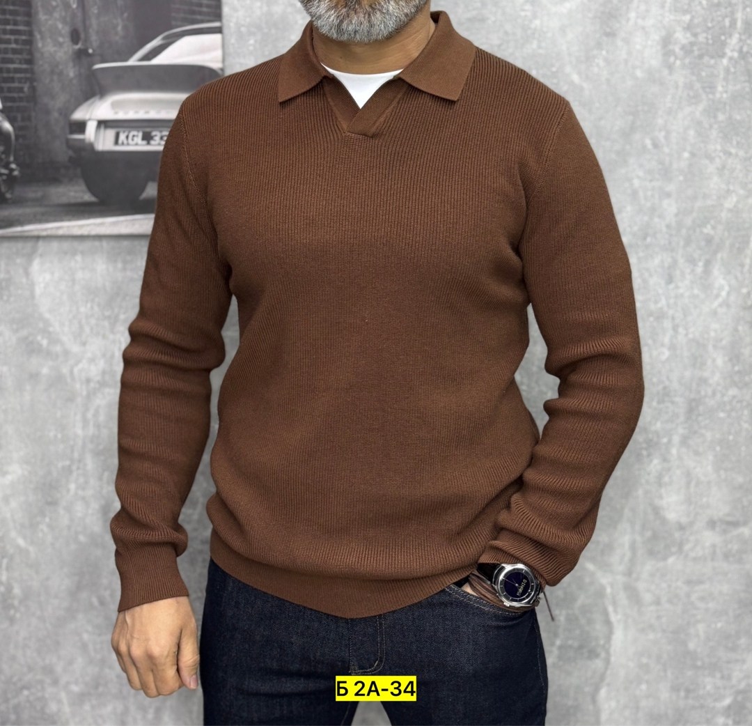 свитер с воротником,мужские свитера,свитер мужской вязаный,свитер джемпер,свитер поло