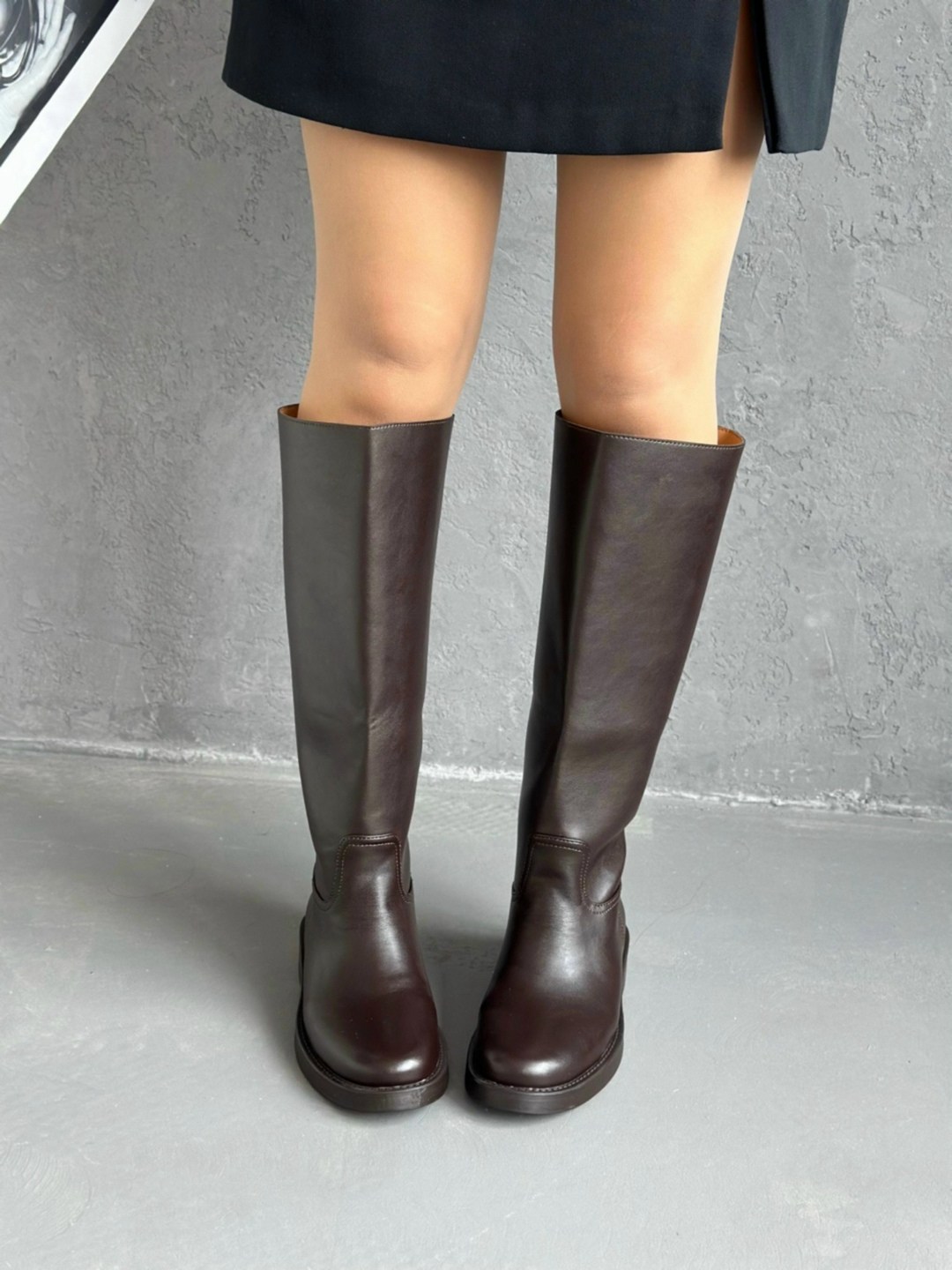 сапоги гермес коричневые,,сапоги модные,коричневые сапоги,кожаные сапоги