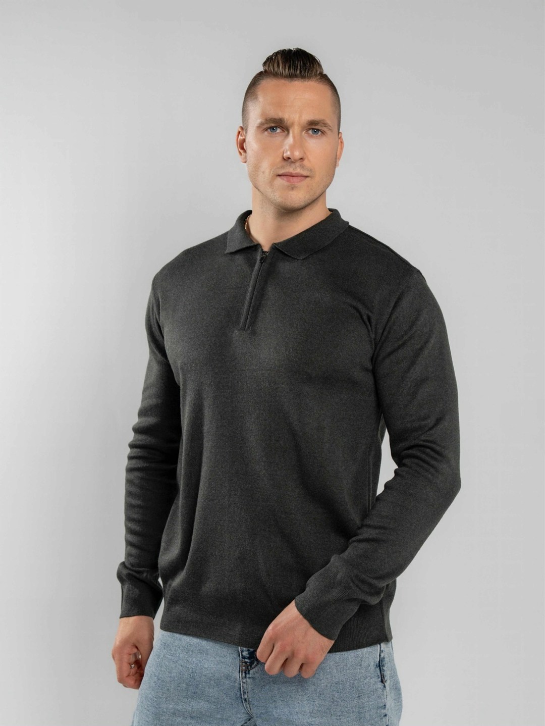 свитер с воротником,поло свитер,бежевый джемпер,свитер для мужчин,мужская кофта