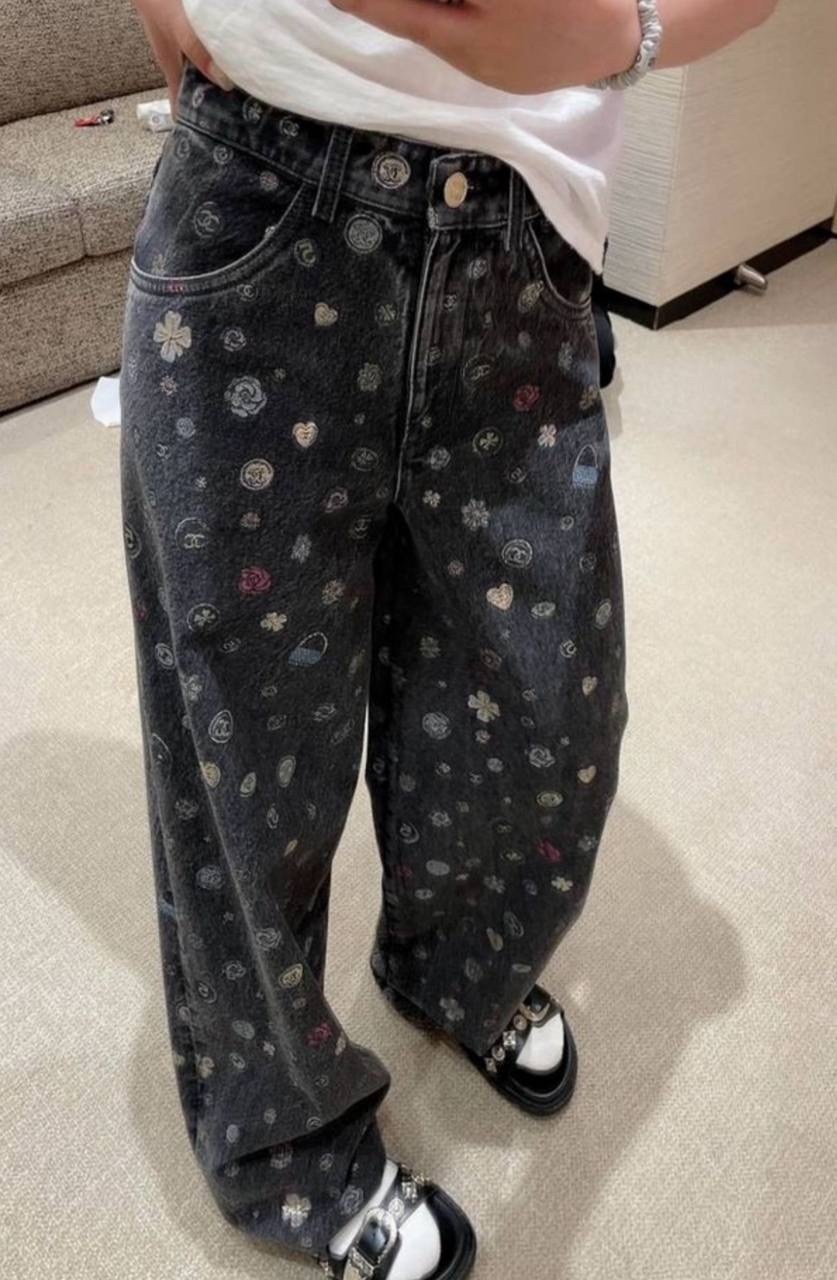 брюки палаццо изумрудные,шанель мода,твидовые костюмы,уличный стиль,мода стиль