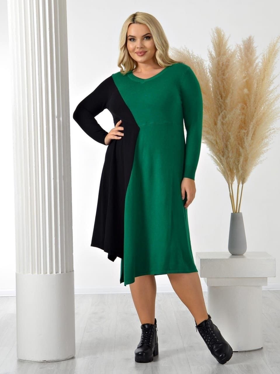платье женские,платье,платье для полных,комбинированное платье,стильное платье