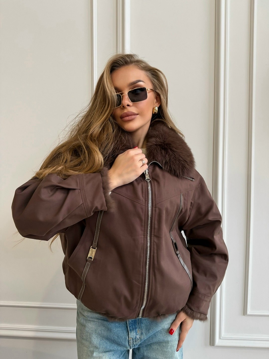 куртка бомбер,дубленка укороченная,куртка с мехом,меховая куртка,стильная дубленка