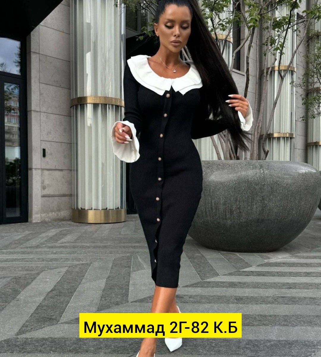 трикотажное платье с воротником,платье стильное,платье лапша,платье идеальное,платье женские