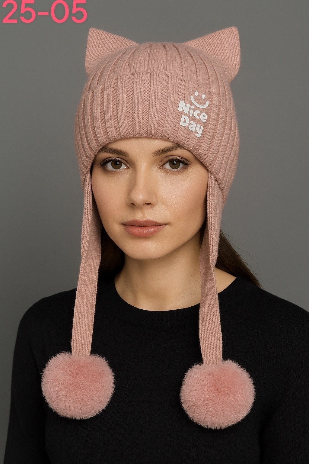 шапка для девочек,зимняя шапка для девочки,детская шапка,вязаная шапка для девочек,шапка серая