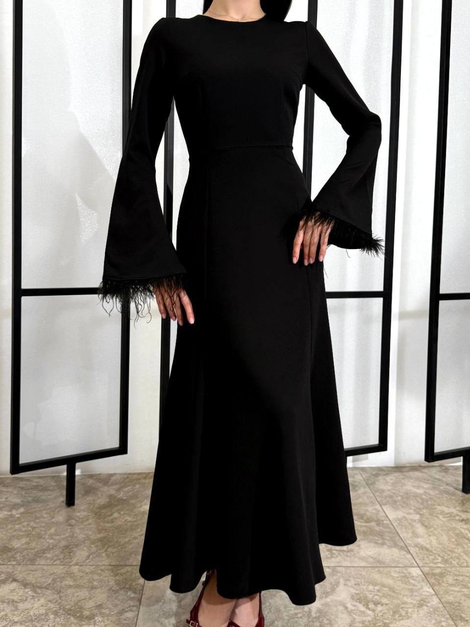 элегантные платья,платье длинное повседневное,платье,платье женская,платье с перьями