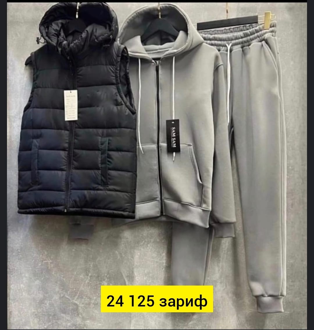 комплект костюм и жилетка мужской спортивный хаки,спортивные костюмы мужские,спортивные костюм,костюм тройка,