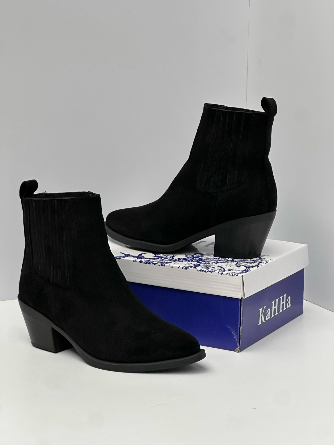 ,черные ботильоны,женская ,стильные ботильоны,модные полусапожки
