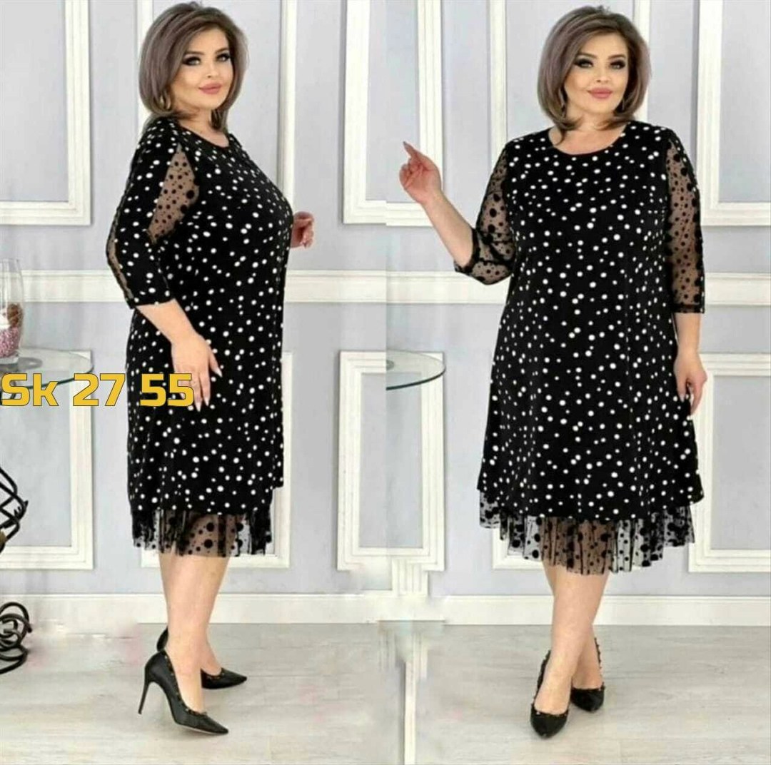женские платья больших размеров,платье большие размеры,нарядное платье в горошек,платье большие размеры шифоновое,платье больших размеров нарядное в горошек