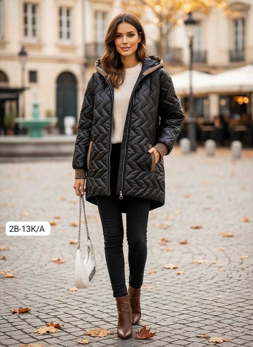 демисезонная куртка,модная куртка,куртка стеганая,куртка женская,удлиненная куртка