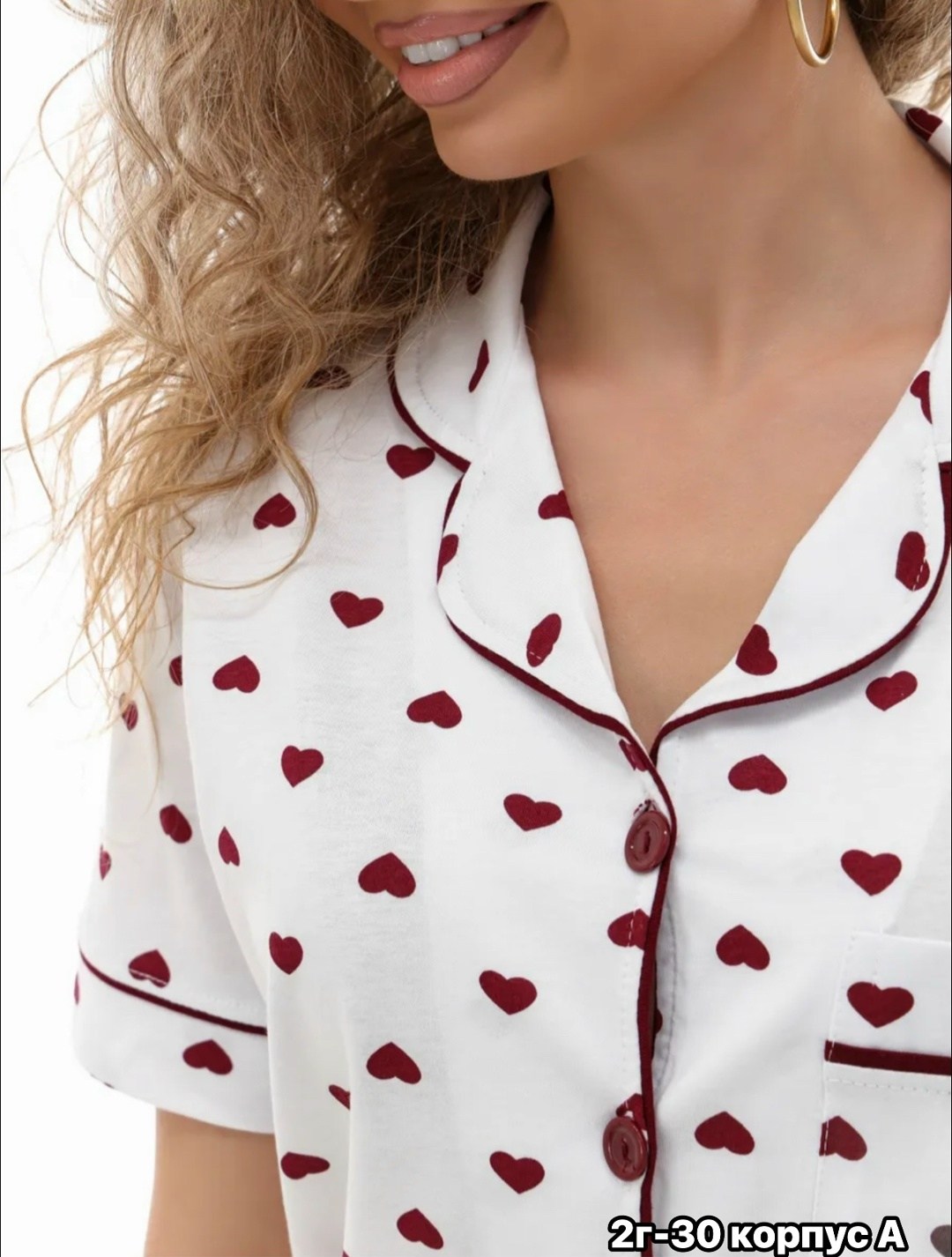 пижама женская,пижама женская с шортам,пижама женская шорты и рубашка,пижама женская с рубашкой,пижама в сердечко