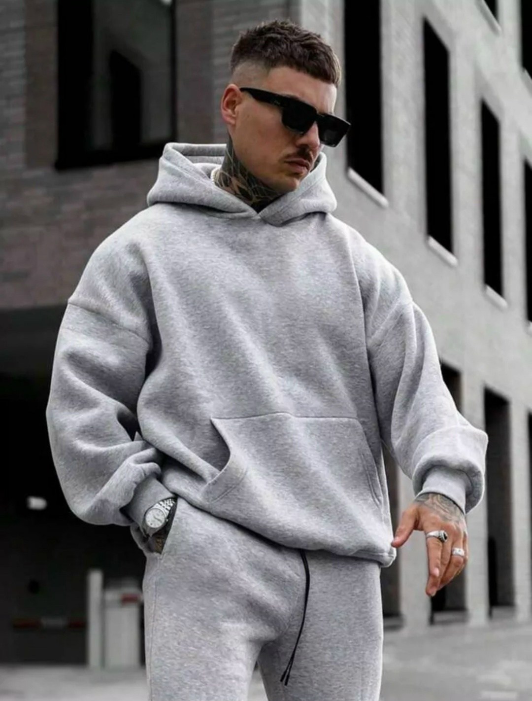 мужской спортивный костюм оверсайз,худи оверсайз,худи серое,толстовки оверсайз,худи для мужчин