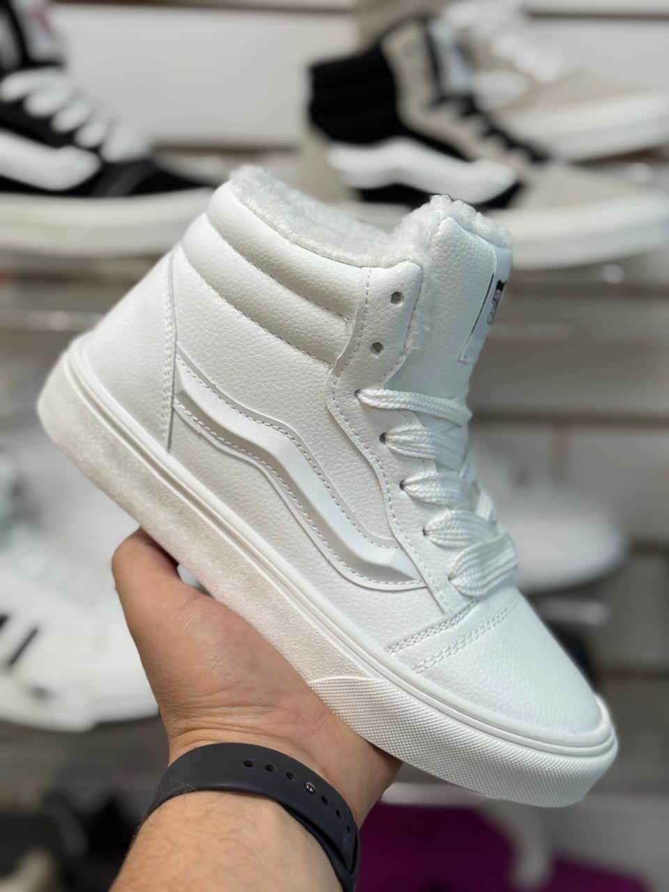 ,женские кеды vans,кеды vans,кеды высокие,кеды женские зимние