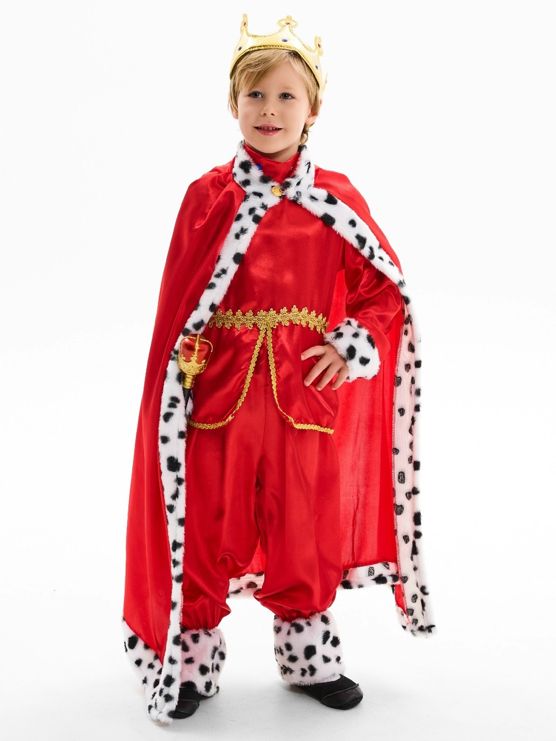 карнавальный костюм "король", корона, мантия,,карнавальный костюм король детский,костюм короля для мальчика,костюм король,костюм царя для мальчика