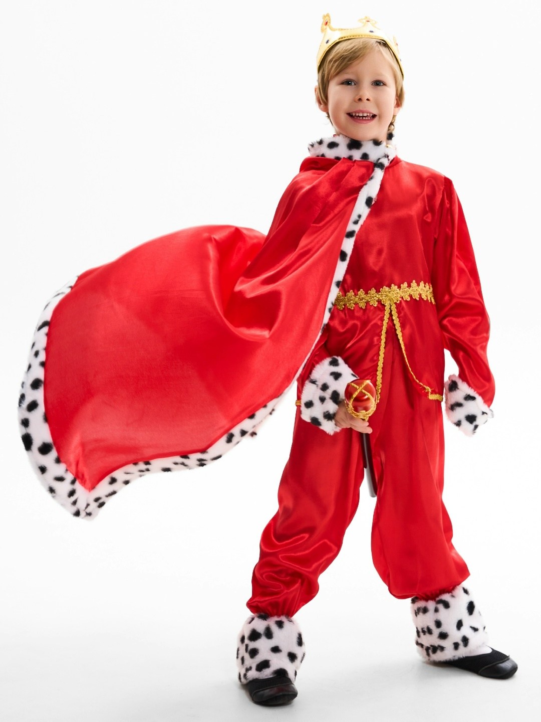 карнавальный костюм "король", корона, мантия,,карнавальный костюм король детский,костюм короля для мальчика,костюм король,костюм царя для мальчика