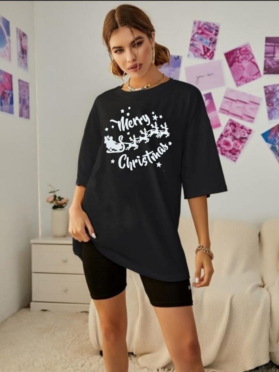 футболка оверсайз новогодняя,футболка оверсайз,футболка женская оверсайз,белая футболка оверсайз,футболка оверсайз хлопок