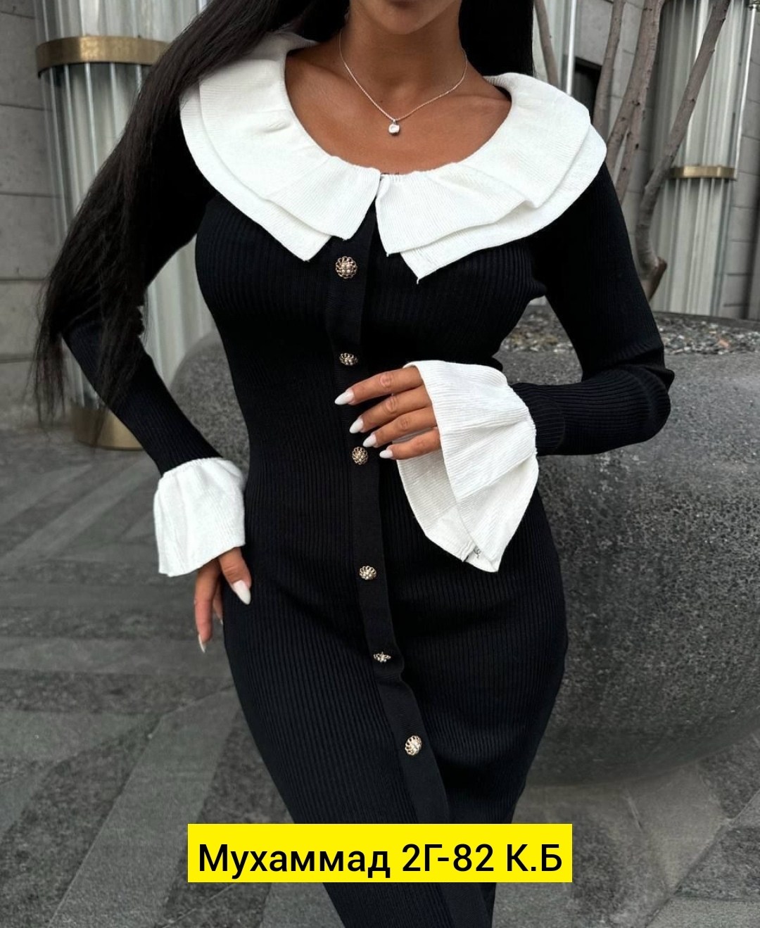 трикотажное платье с воротником,платье стильное,платье лапша,платье идеальное,платье женские