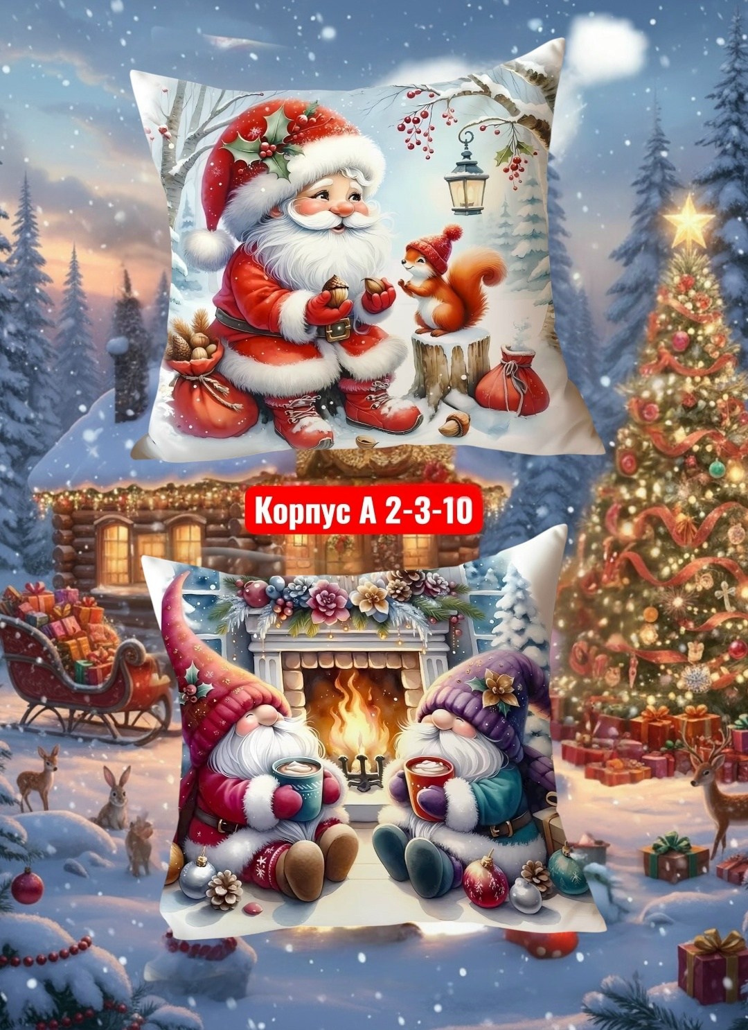 наволочка новогодняя,подушка новогодняя,наволочки декоративные новогодние,новогодние подарки,подушка новый год