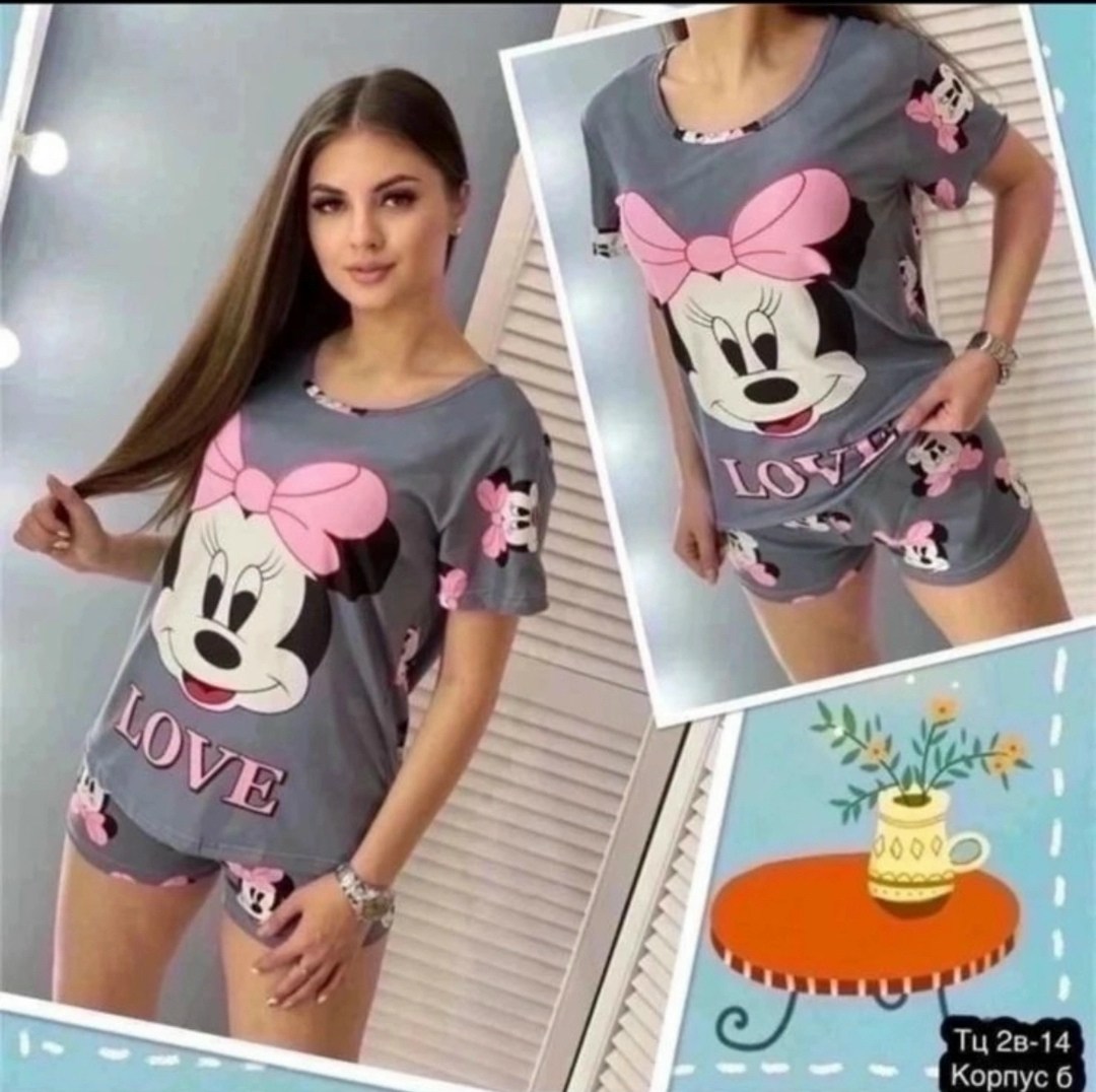 женская пижама,домашняя одежда пижама,пижама корова,комплект пижама,пижама с принтом