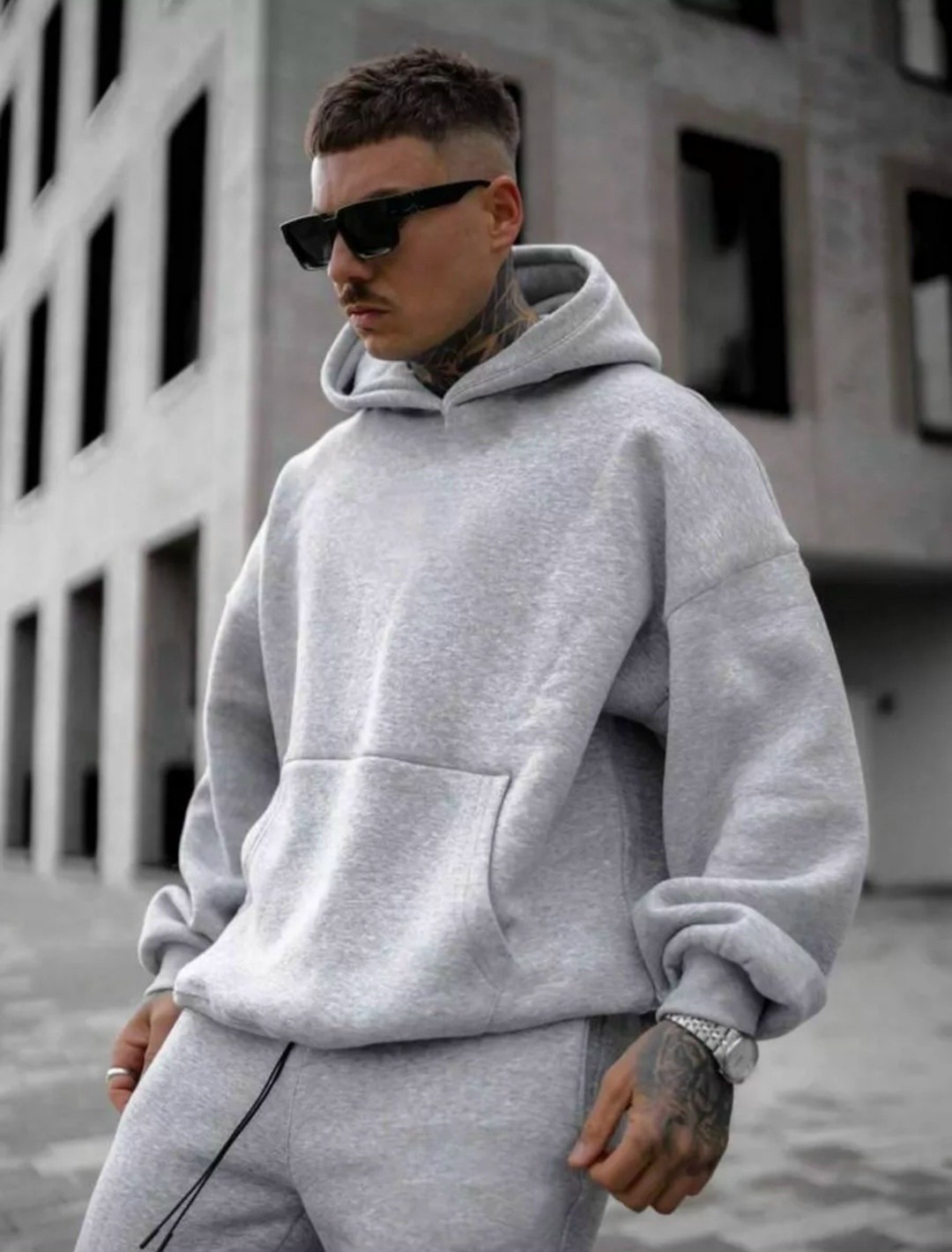 мужской спортивный костюм оверсайз,худи оверсайз,худи серое,толстовки оверсайз,худи для мужчин