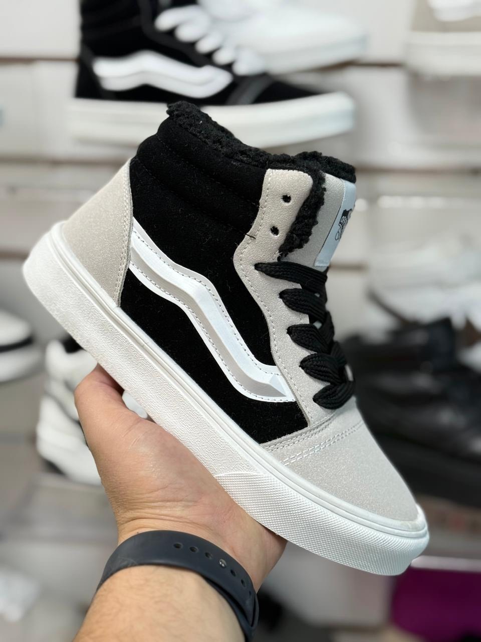 ,женские кеды vans,кеды vans,кеды высокие,кеды женские зимние