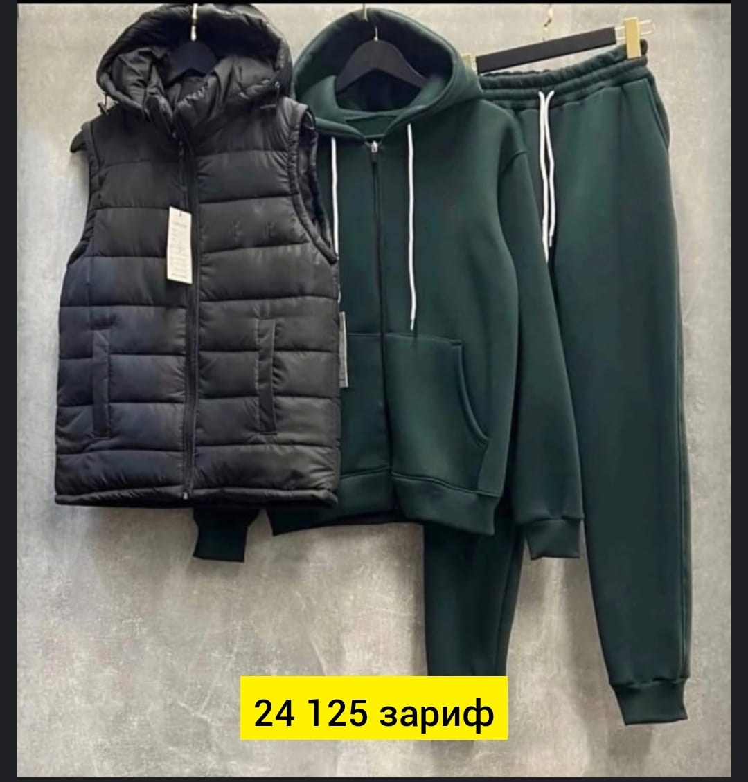 комплект костюм и жилетка мужской спортивный хаки,спортивные костюмы мужские,спортивные костюм,костюм тройка,