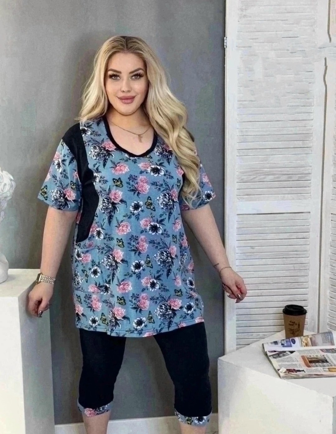 костюм домашний с бриджами,костюм двойка хб,костюмы двойки,костюм женский домашний,костюм женский футболка