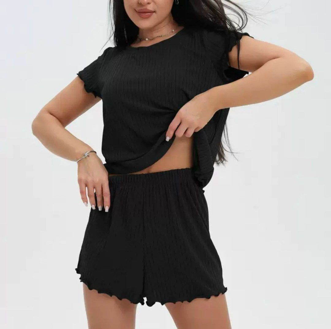 женская домашняя пижама,хлопковая пижама с шортами и футболкой,домашняя пижама,пижама с шортами и футболкой хлопок домашняя,пижама с шортами