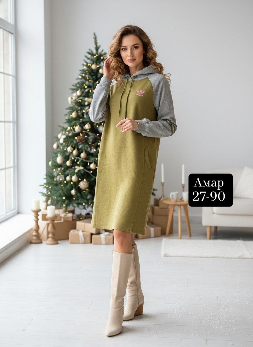 повседневные платья,платье теплое с капюшоном,спортивное платье,платье на флисе,платье трикотажное