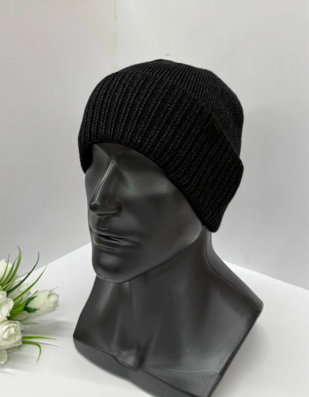 мужская шапка,шапка мужская с отворотом,шапка для мужчин,шапка мужская зимняя,мужская вязаная шапка