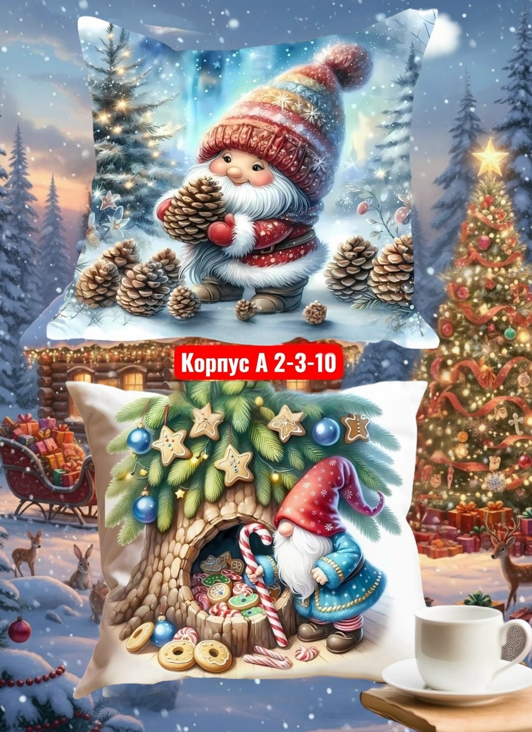наволочка новогодняя,подушка новогодняя,наволочки декоративные новогодние,новогодние подарки,подушка новый год