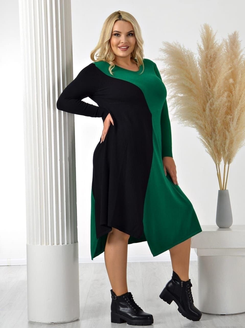 платье женские,платье,платье для полных,комбинированное платье,стильное платье