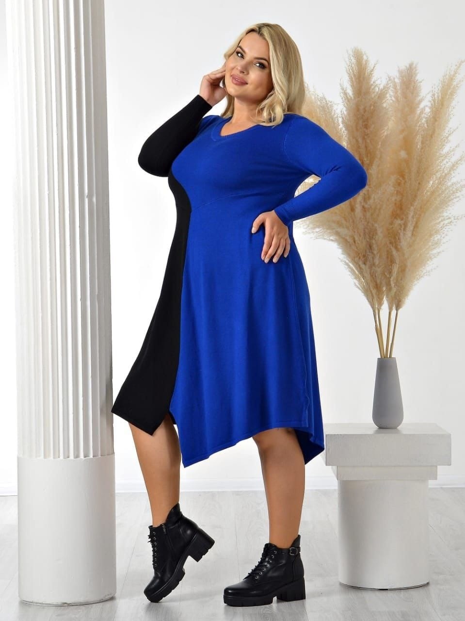 платье женские,платье,платье для полных,комбинированное платье,стильное платье