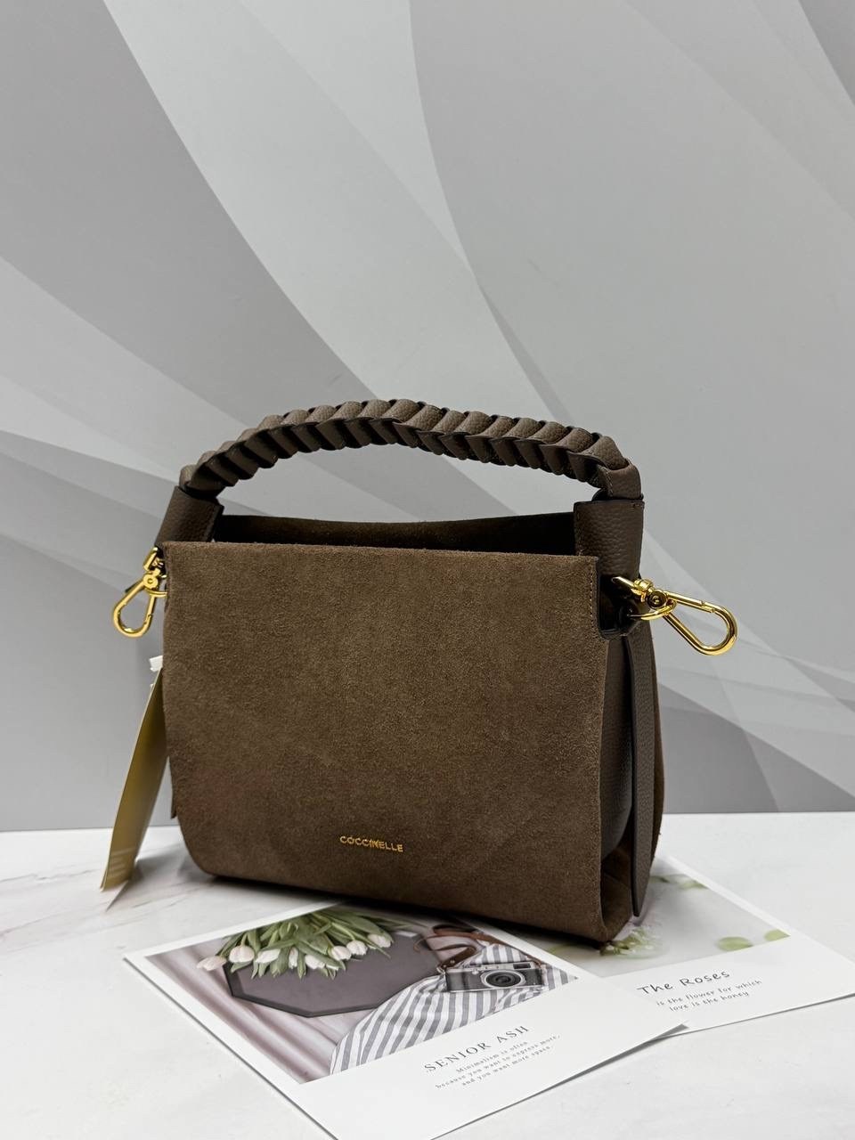 замшевая сумка,сумка coccinelle,замшевая сумка женская,сумки женская,сумка