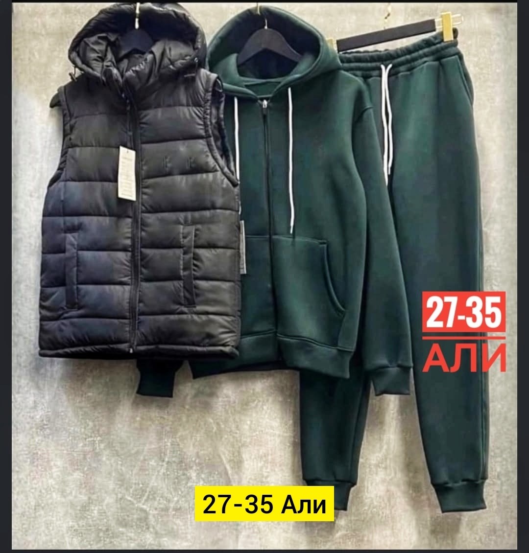 мужской спортивный костюм на флисе,костюм тройка,костюм спортивный мужской тройка с жилеткой 52-54,теплый костюм на флисе,теплый спортивный костюм на флисе с жилеткой