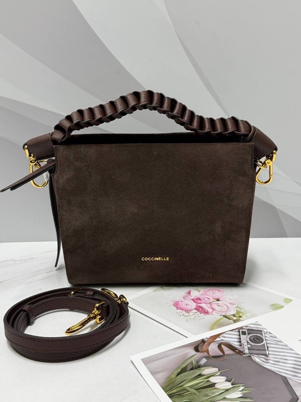 замшевая сумка,сумка coccinelle,замшевая сумка женская,сумки женская,сумка