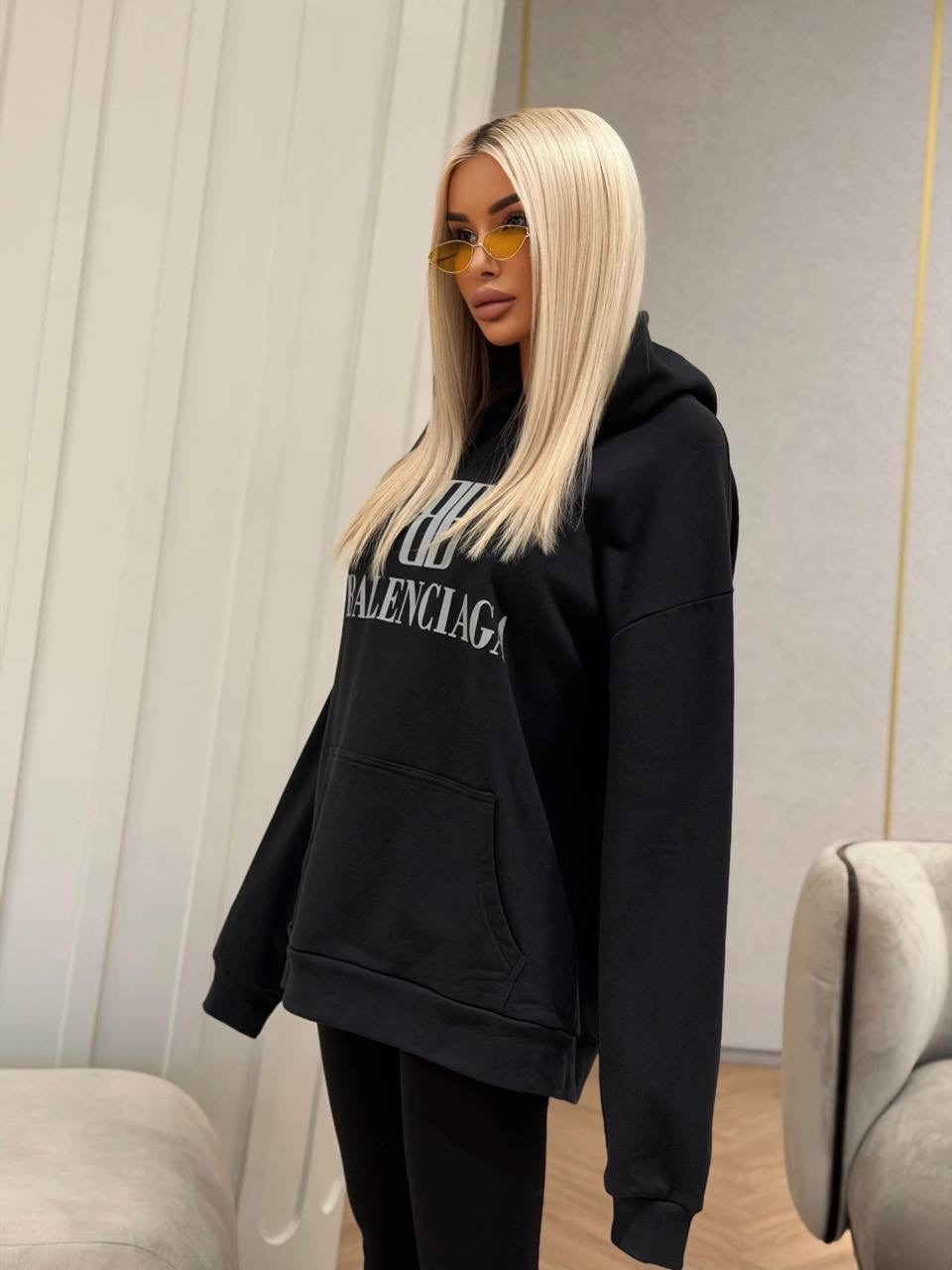 костюм худи,стиль оверсайз,спортивные костюм,удлиненное худи