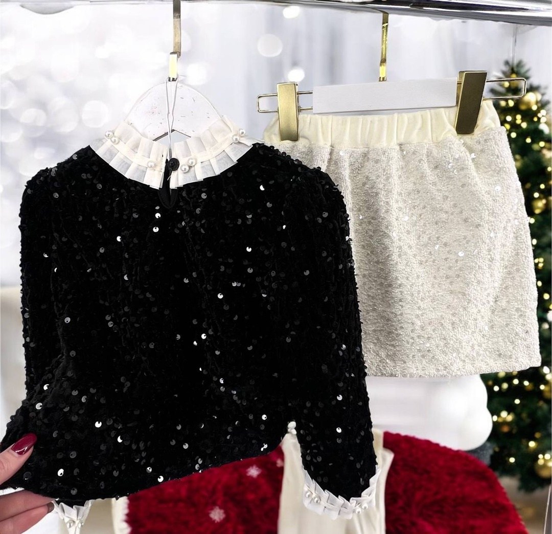 одежда для девочек,комплект одежды для девочки,юбка с пайетками,костюмы для девочки,модная