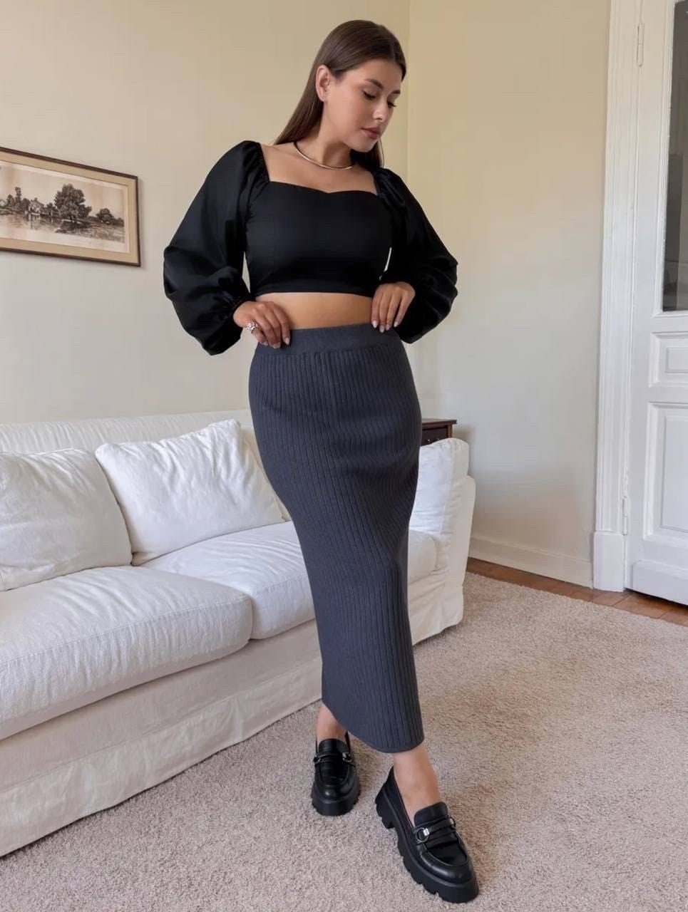 трикотажная юбка,юбка лапша миди,юбка,юбка вязаная,юбка женская