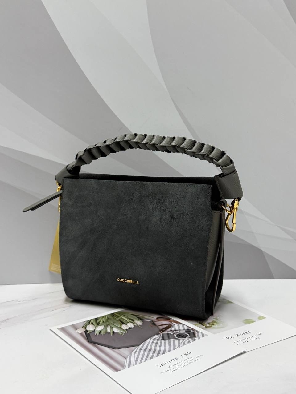 замшевая сумка,сумка coccinelle,замшевая сумка женская,сумки женская,сумка