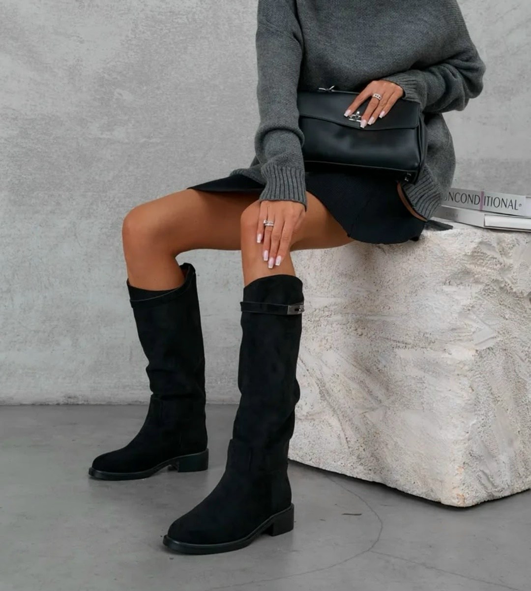 замшевая юбка с карманами,ботфорты женские замшевые,юбка замшевая,замшевые ботфорты,замшевые сапоги