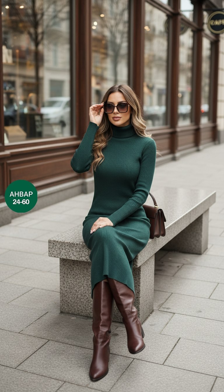 трикотажное платье лапша,теплое платье лапша,платье лапша женское,зеленое платье лапша,трикотажное платье