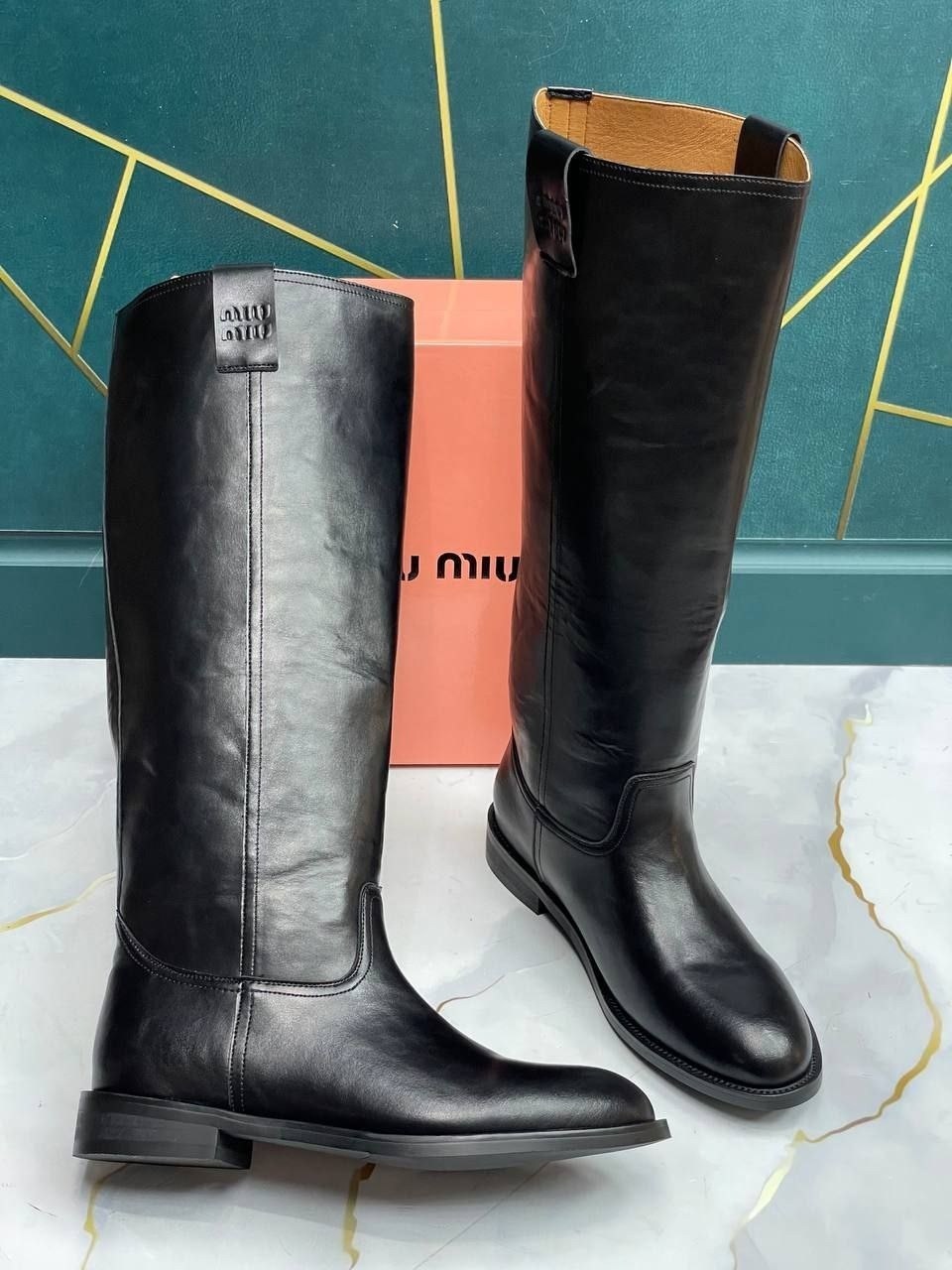 сапоги miu miu,женские сапоги,сапоги,кожаные сапоги miu miu,высокие сапоги