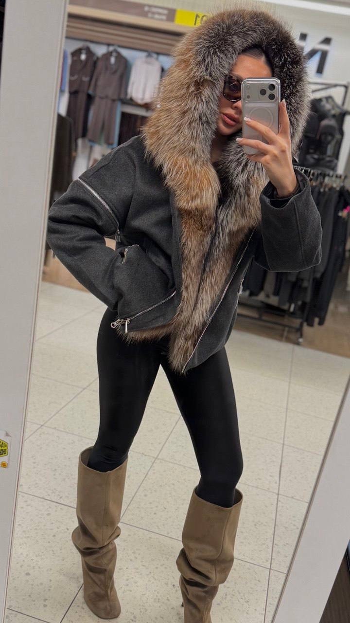 дубленка авиатор с чернобуркой,куртка кожаная с мехом,куртка с мехом,дубленка с мехом,женская дубленка