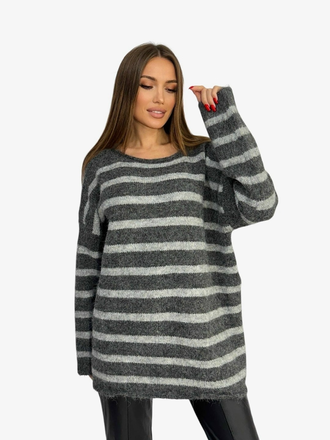 свитер теплый в полоску оверсайз,кофта оверсайз в полоску,свитер в полоску,женский джемпер в полоску,свитера женские