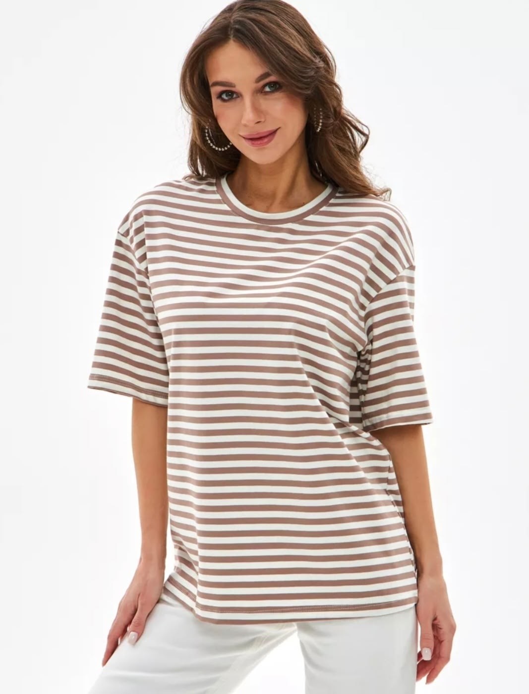базовая женская футболка оверсайз,футболка оверсайз с принтом в полоску,футболка в полоску,футболка тельняшка, женская,футболка в полоску оверсайз