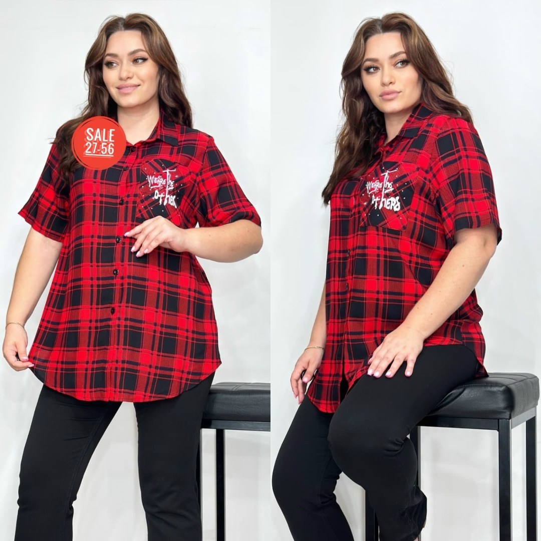 рубашка в клетку большие размеры,туника рубашка,рубашка,,рубашка женская