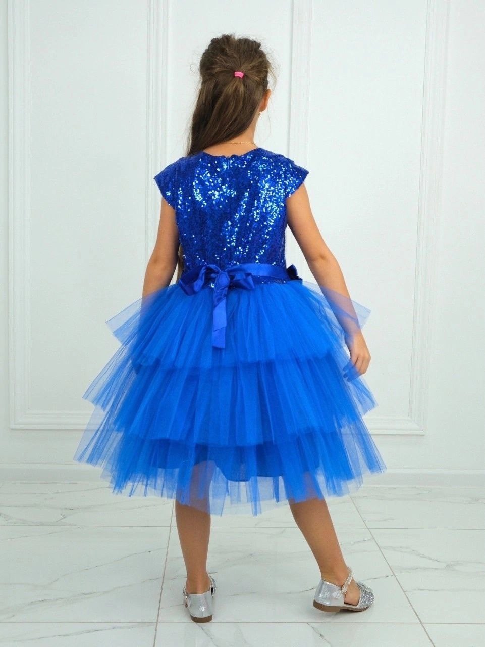 платье для девочек на праздник,синее праздничное платье для девочки,нарядное платье,платье на девочку,платье звездочки для девочки
