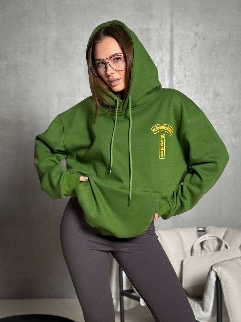 свитшот зеленый,толстовки женская,оверсайз худи,толстовки кофта,свитшот женский