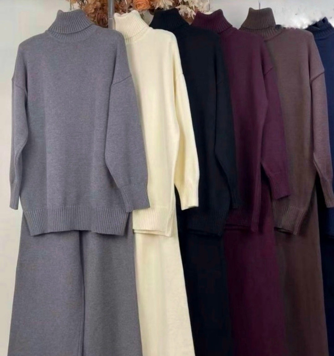 трикотажные костюмы,вязаные костюмы,костюм из кашемира,костюм с брюками,вязаные костюмы женские